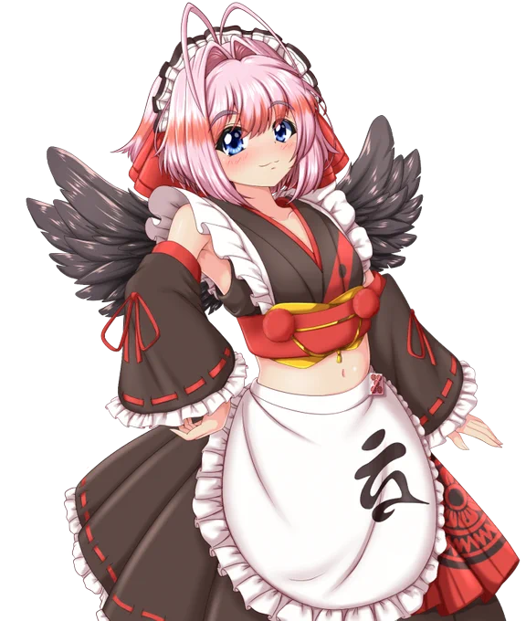 #黒乃の巣 透過用に描きなおしました。