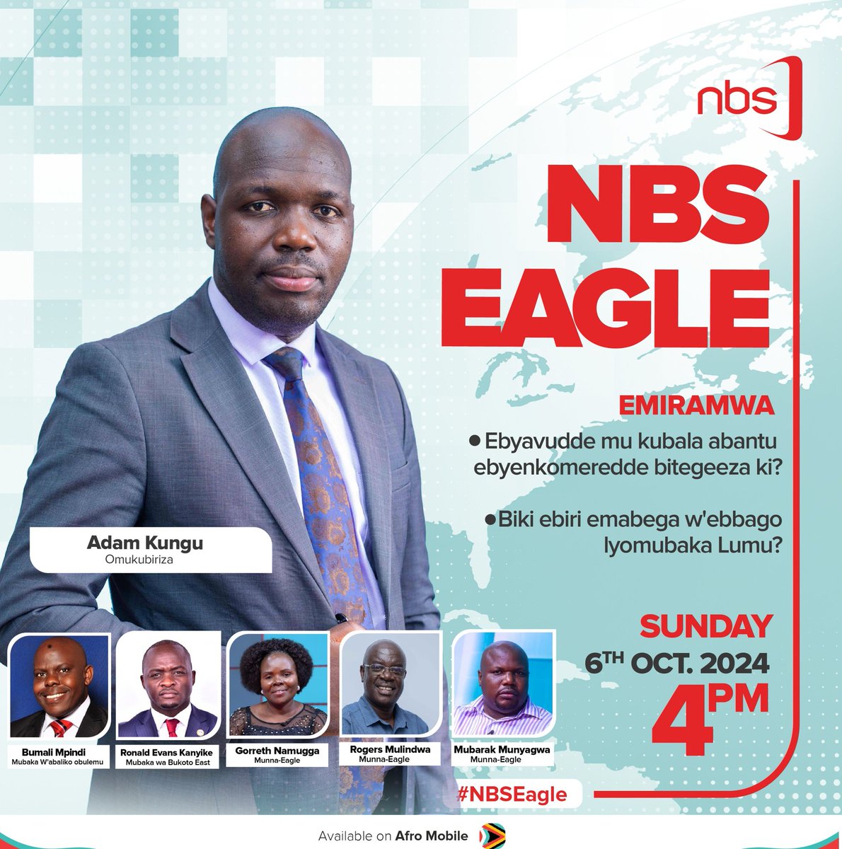 Nbs Eagle is on as we host a number of experienced panelists. Tune in now