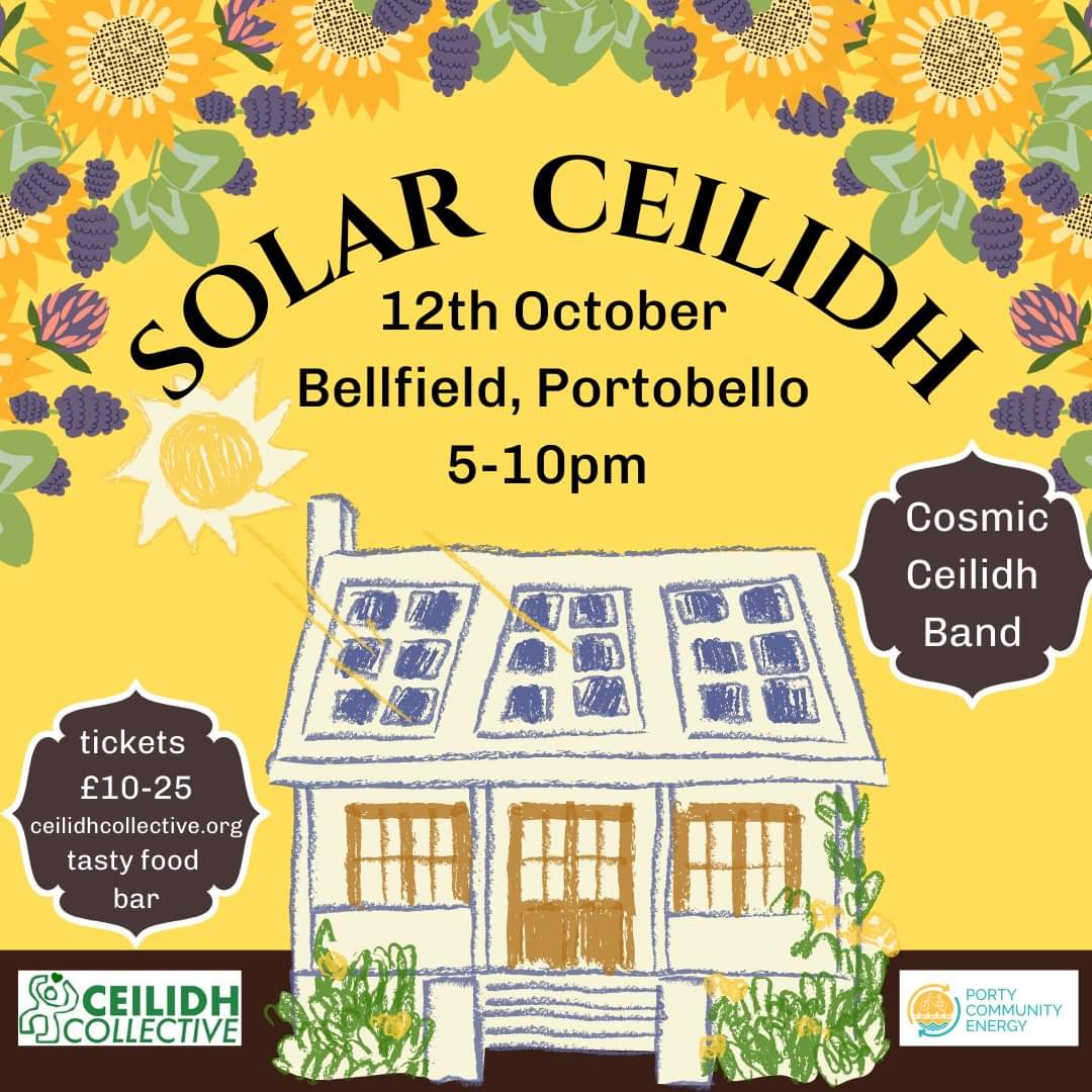 boeRobin's tweet image. 🔆 Ceilidh season is back in Portobello... Find tickets for Ceilidh Collective buytickets.at/ceilidhcollect… via @tickettailor fundraising this winter for @EnergyPorty @ActionPorty @edintoollibrary @FoEScot @MedicalAidPal with @CosmicCeilidh Hud Yer Wheesht 🔆