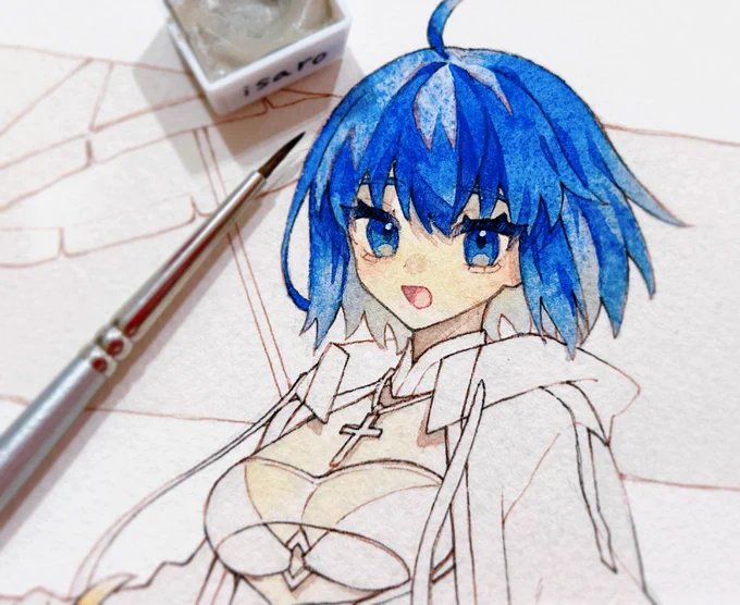 シエル先輩!とネコアルク!描いてる 