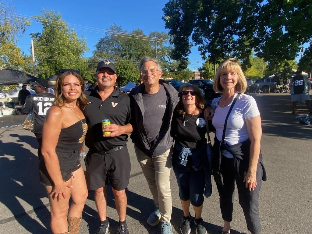 joefav's tweet photo. For those new to #Vanderbilt football they have their own version of #firemanEd. He is the brother of QB Diego Pavia. We got to hang with the family at a game in Sept. Great story, great people. #AnchorDown https://t.co/ZbmlKURQk9