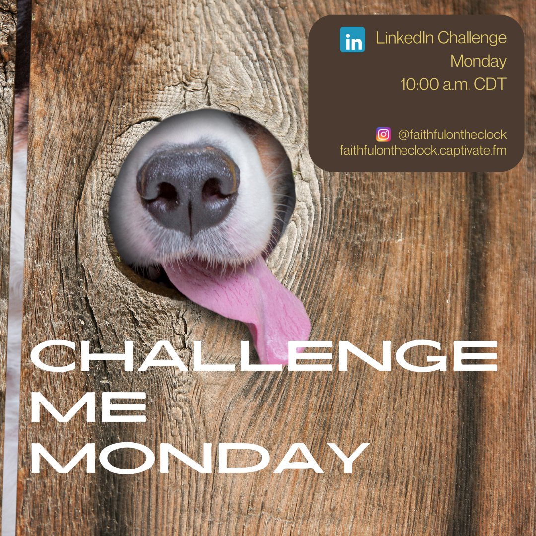 This week, Faithful on the Clock challenges you to ask yourself: Is the speech of my tongue reflecting my #faith?

Participate with the FREE featured video and reflection questions on my LinkedIn profile!
linkedin.com/in/wandathibod…

#Jesus #Christian #Christianity #Leadership #Work