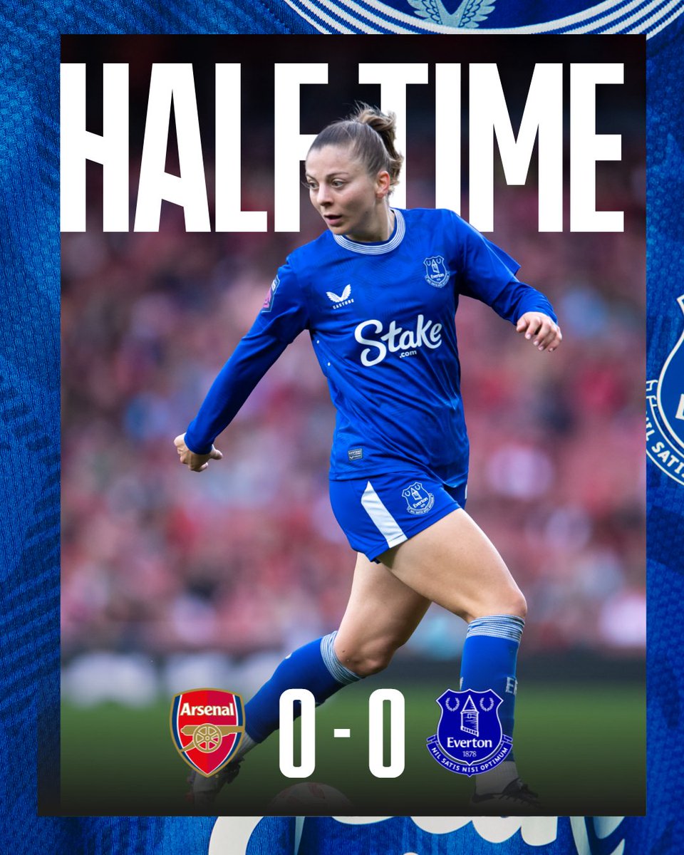 The referee concludes a solid half in which Everton were so close to taking the lead via Veatriki Sarri, who's excellent effort was tipped on to the bar.

(0-0)