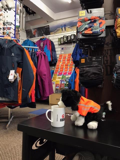 Castleberg's tweet image. We have a new little helper sent from Keela. 
Meet Jasper Casper Castleberg.  His knowledge of Keela products is outstanding so we have been training him up in the other brands we stock.  Paid with copious amounts of tea he has made himself at home.