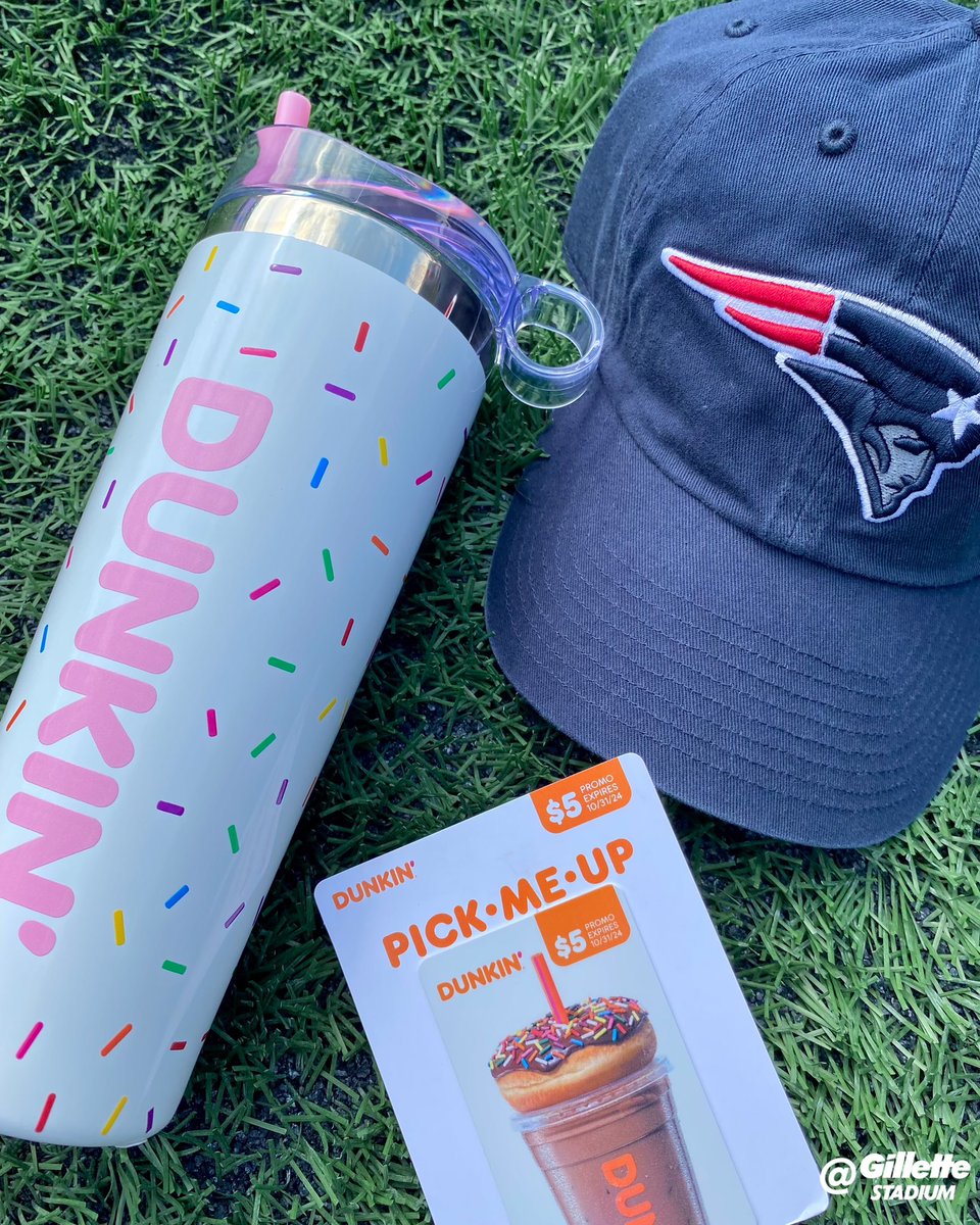 GilletteStadium's tweet image. Gear up for game day!

RT/follow us to enter to win a @Patriots hat, @dunkindonuts gift card &amp;amp; more, courtesy of Dunkin&apos;!

bit.ly/47YjtZt