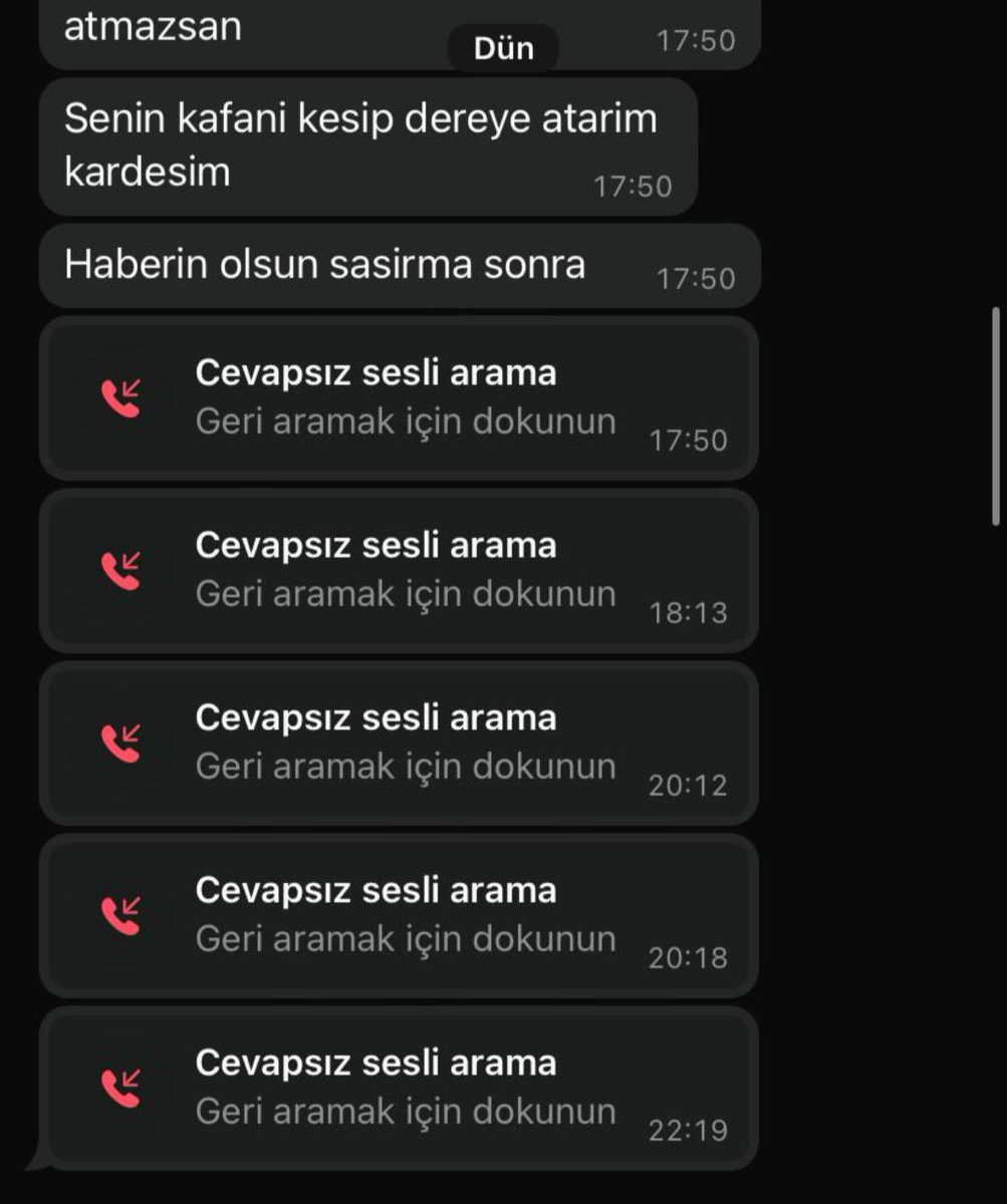 solcugazete's tweet photo. Arda Baran Bayer isimli potansiyel katilin, İkbal ve Ayşenur’un ölümünün ardından dün arkadaşımıza attığı tehdit mesajı:

#ArdaBaranBayerTutuklansın https://t.co/enAEgje3Qt
