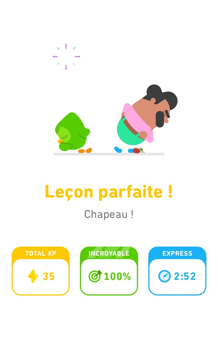 .<a href="/DuolingoFrance/">Duolingo France 🇫🇷</a> comprend trop la mentalité française… et ça marche ! 🙄 #duolingo