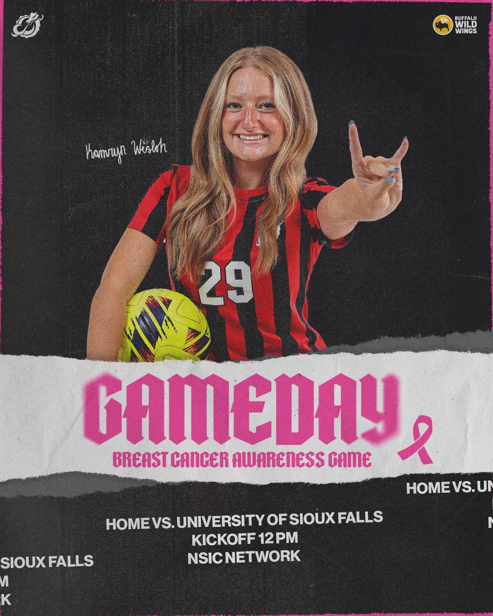 MSUM Soccer (@msum_soccer) on Twitter photo Gameday!!
Join us today for our Breast Cancer Awareness Game ๐๏ธ๐
๐Nemzek Soccer Field
๐12 pm
๐ University of Sioux Falls
๐บ NSIC Network
๐ป <a href="/genevieve_n05/">genevievenelson</a>
#RollDrags Gameday!!
Join us today for our Breast Cancer Awareness Game ๐๏ธ๐
๐Nemzek Soccer Field
๐12 pm
๐ University of Sioux Falls
๐บ NSIC Network
๐ป <a href="/genevieve_n05/">genevievenelson</a>
#RollDrags