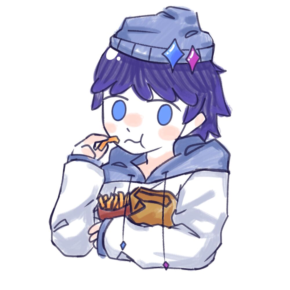 青梅吃薯条看戏ing（是现pa服饰
OC每日打卡
2024年10月6日
oc：青梅 
#oc #ocart