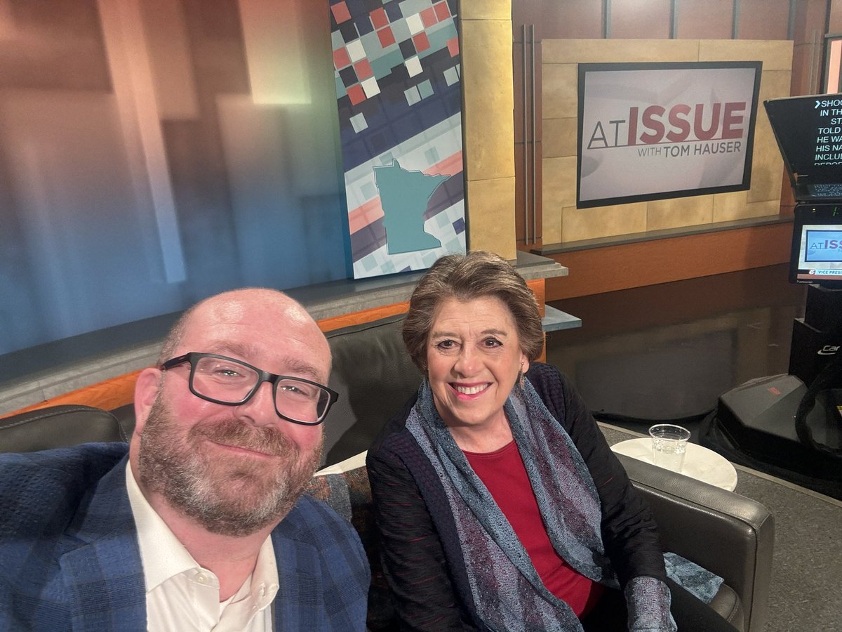 Take a little break from the football game and tune in to At Issue with <a href="/thauserkstp/">Tom Hauser</a> on <a href="/KSTP/">KSTP</a> at 10am to watch <a href="/EmberRJ/">Ember ReichgottJunge</a> and me discuss the Walz/Vance Vice Presidential debate.  #mnleg