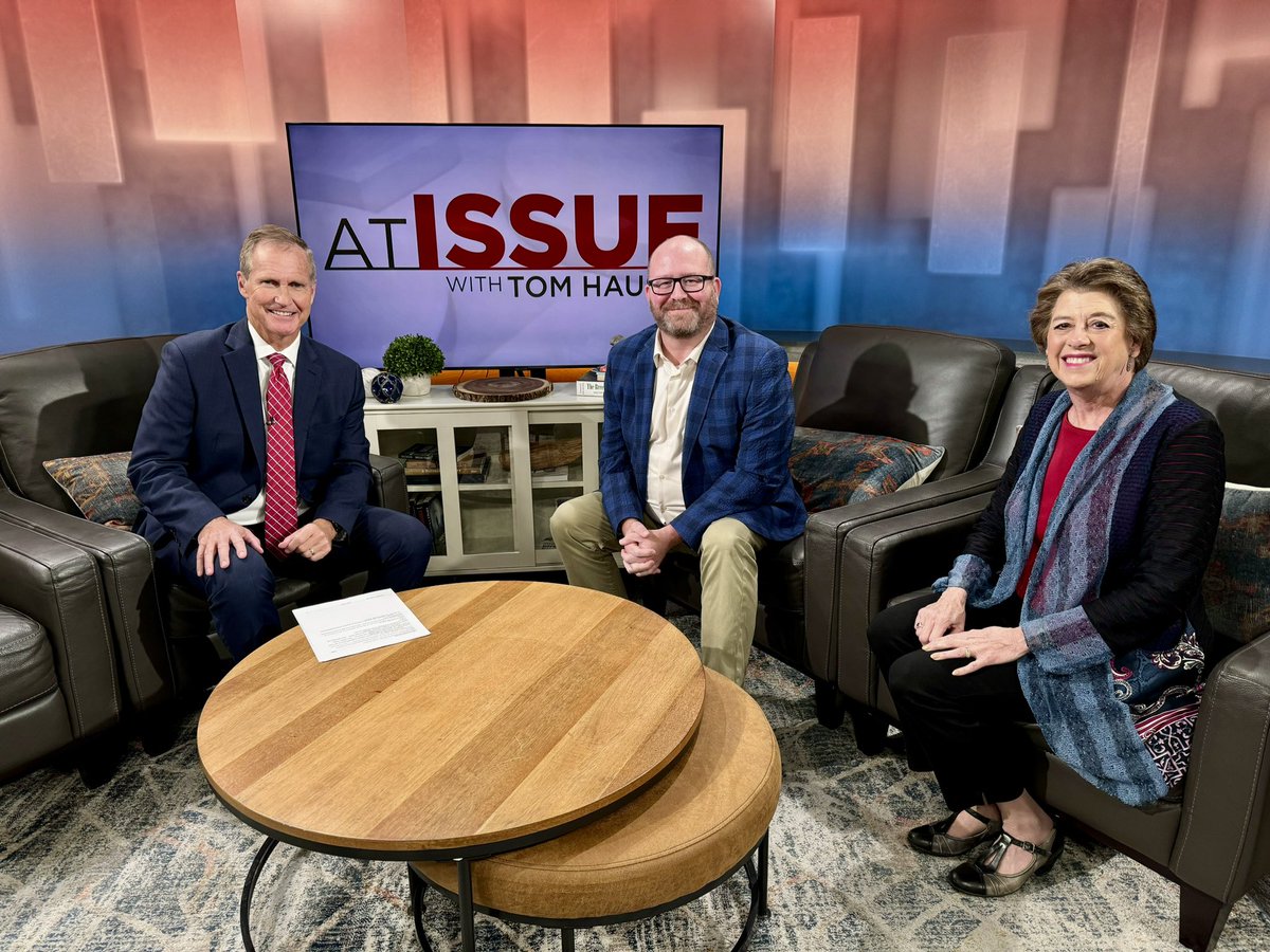 BrianRMcDaniel's tweet photo. Take a little break from the football game and tune in to At Issue with @thauserkstp on @KSTP at 10am to watch @EmberRJ and me discuss the Walz/Vance Vice Presidential debate.  #mnleg https://t.co/iaFDQOWA88