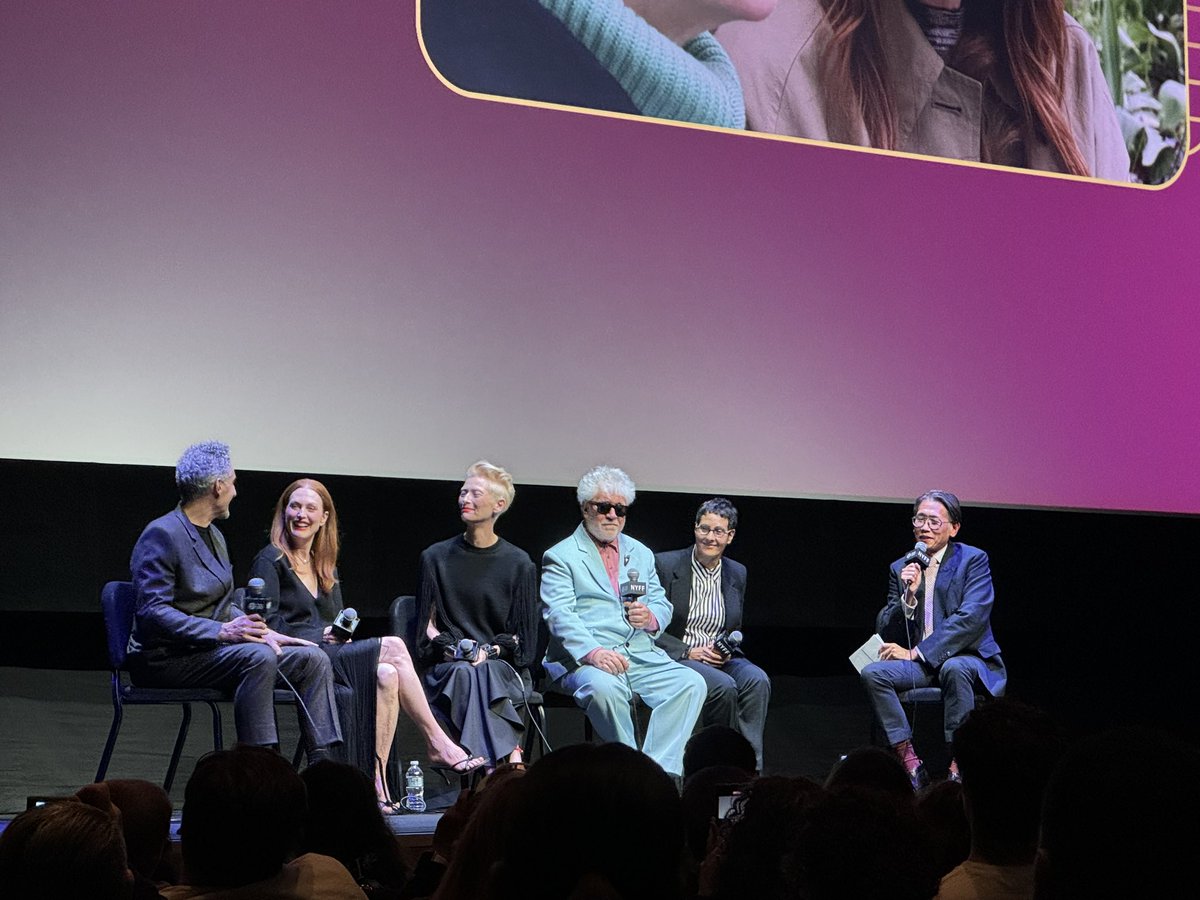 Loli_Ba's tweet photo. Great movie and a great night with Almodóvar’s The Room Next Door at the NYFF 😍 https://t.co/tfQRHlwibw