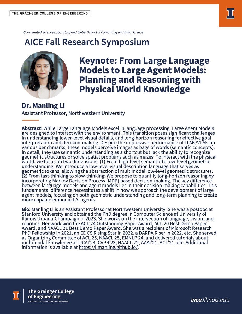 manling Highlights by Manling Li (@ManlingLi_) / X