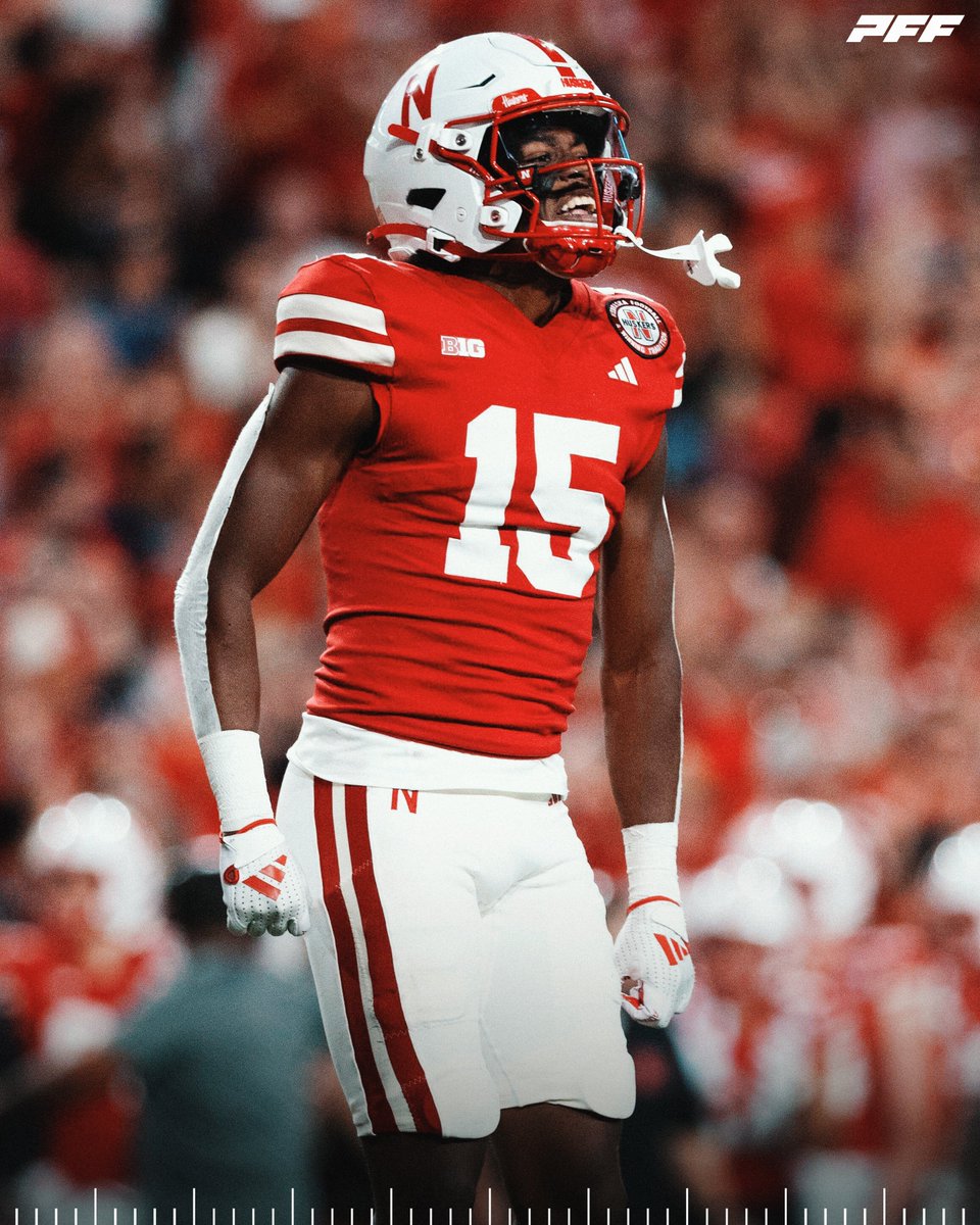 PFF_College's tweet image. Nebraska CB Ceyair Wright vs Rutgers:

🌽 9 Times Targeted
🌽 1 Catch Allowed
🌽 1 INT | 2 PBUs
🌽 0.0 Passer Rating Allowed

@HuskerFootball