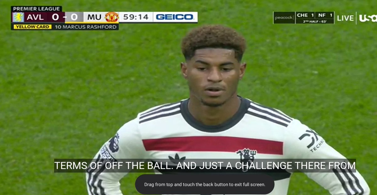 Utd_Spider's tweet photo. 59' Yellow card for Rashford!
#MUFC #AVIMUN https://t.co/BAmPjMKtuk