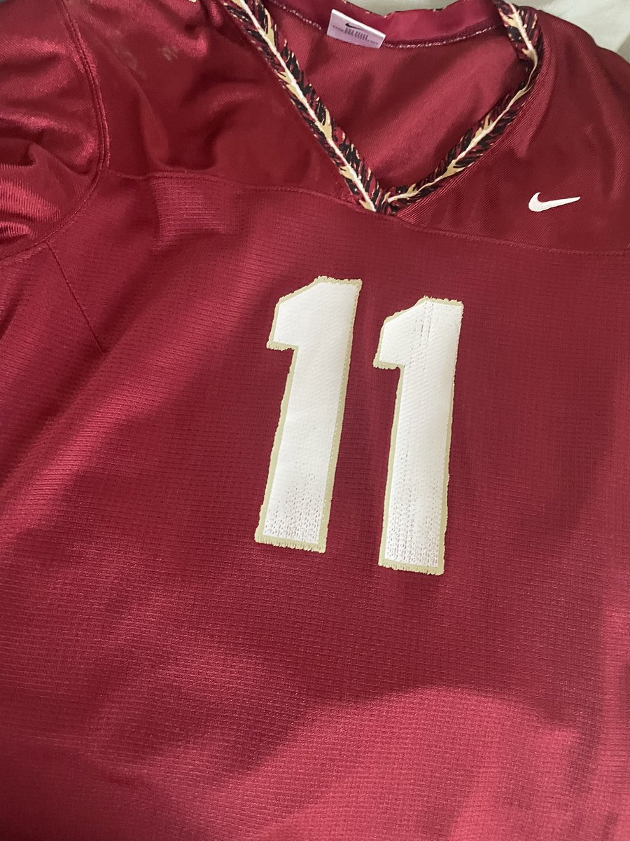 Proud of the way Brock Glenn played last night!!  Busted out my old number 11 jersey to wear to the commanders game today but unfortunately, it’s a little too small! Still proud!!