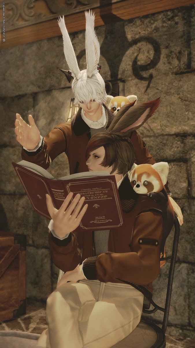 lemonade_ff14's tweet photo. パーティ募集で見かけたマネキンショップさんにお邪魔しました〜🍂

秋カラーのカップルコーデと、落ち着いた店内でとても好きな雰囲気のお店🐿️✨
お揃いのジャケットを購入しテラス席で撮影させていただきました。

記念品のレインコートもありがとうございました☺️ #COF_FF14 #FF14 https://t.co/caCwYtvGOA