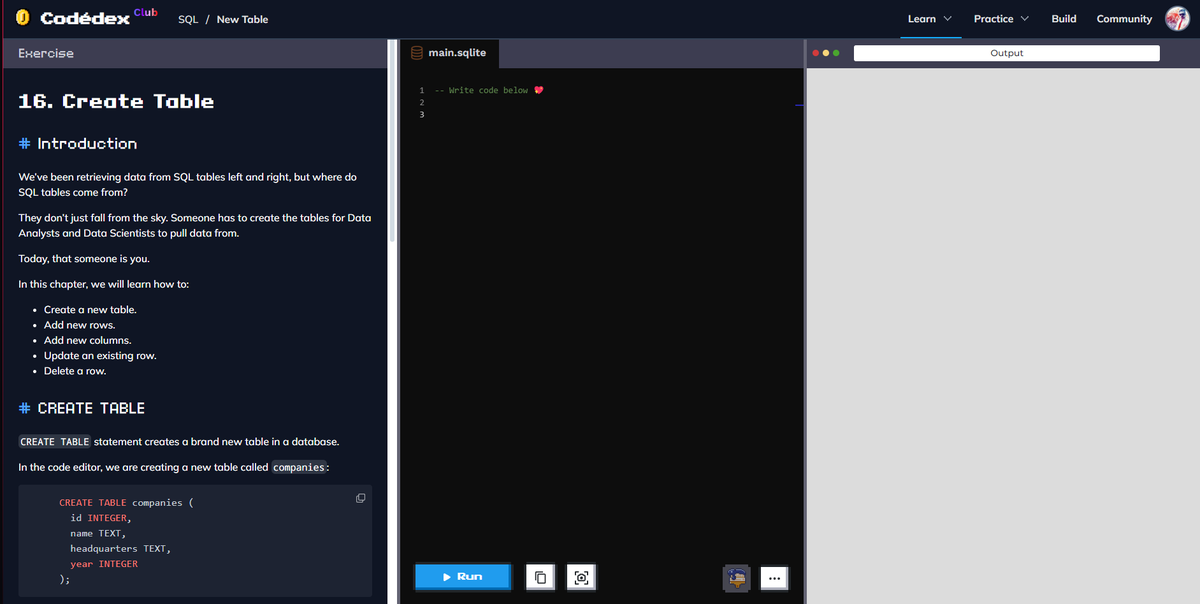 henry_dulon's tweet photo. Let´s restart the SQL lessons while I wait for my JS certificate. @codedex_io #30NitesOfCode https://t.co/VcB85TRpns