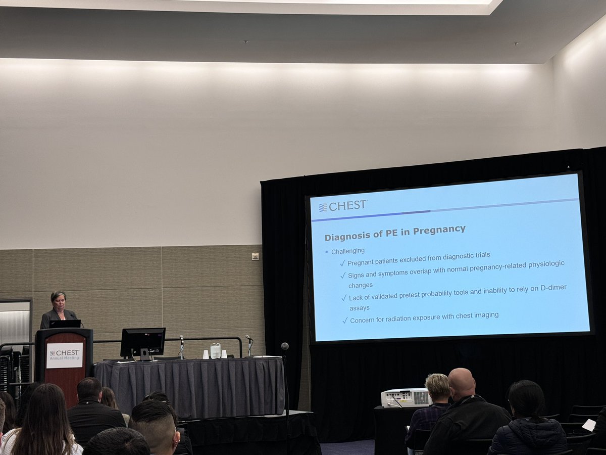 Let’s talk about PE in pregnancy! 
#CHEST2024
<a href="/PERTConsortium/">The PERT Consortium®</a> <a href="/PERTCouncil/">PERT Trainee Council</a>