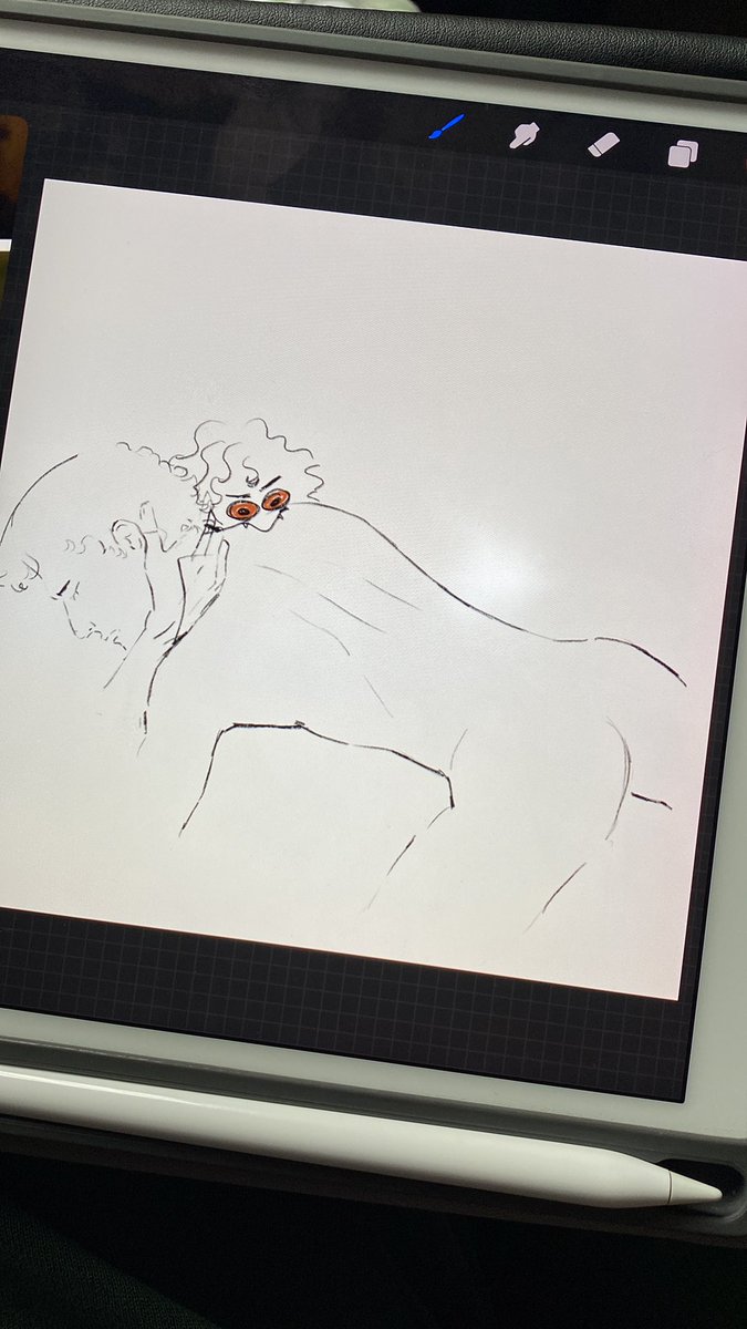 Sometimes I do little sketch placeholders for characters when working on composition…

#InterviewWithTheVampire