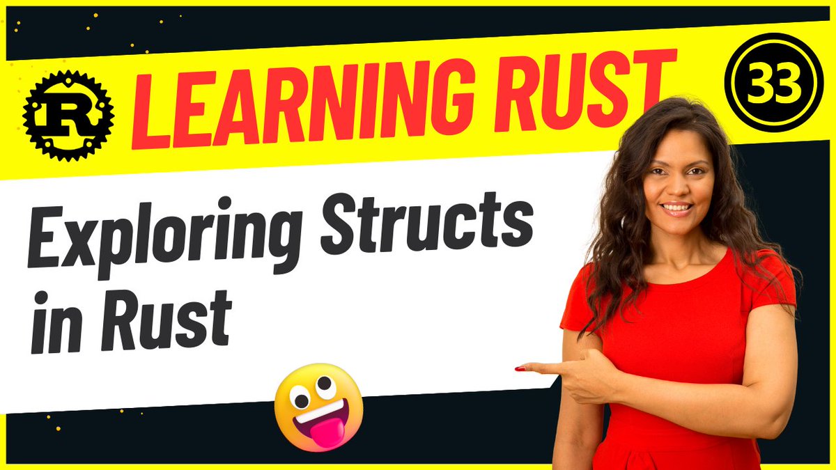 skillbakery's tweet photo. 🚀🦀 Dive into exploring structs in Rust with our latest tutorial! 🌟 Enhance your Rust programming skills today! 🛠️📚💻

🎥 Watch now: [https://t.co/4YGBlRR1u5] 🎬

#developers #RustLang #structs #webdevelopment #skillbakerystudio #tuesday #tuesdaymotivation #tuesdayvibes 🌟 https://t.co/9K5ppaJvx6