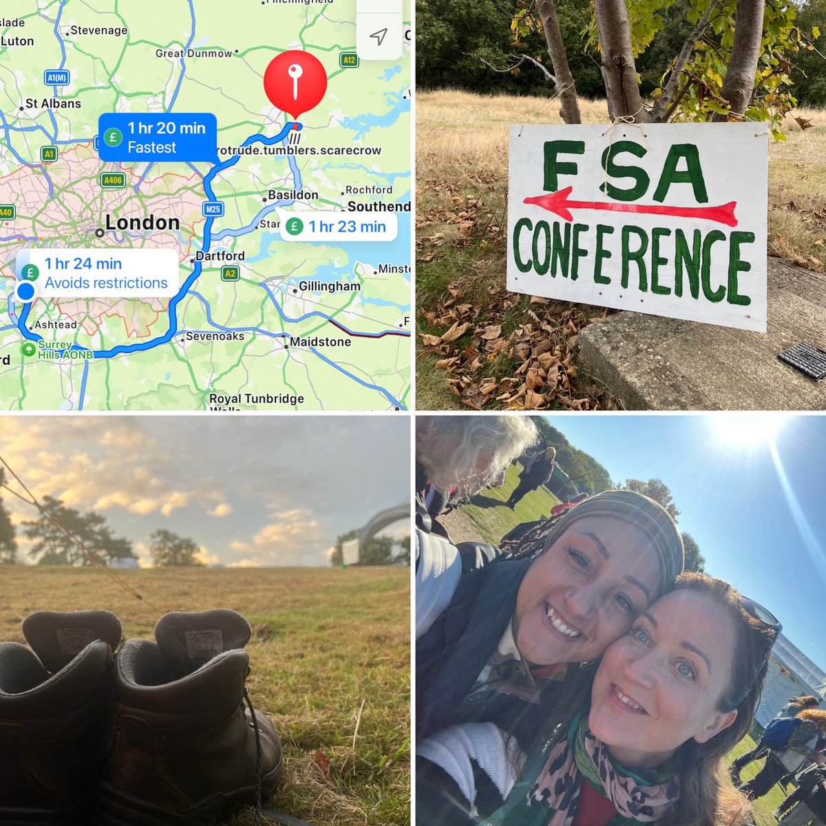 #FSA #Conference 2024! 
380+ Forest Schoolers reconnecting, workshopping, dining, camping, sharing good practice &amp; supporting each other!
Battery on phone died but who needs a screen in a place like this ;-)
These 4pics show a glimpse of the magic last wkend✨🌳🌲<a href="/FSAForestSchool/">Forest School Association</a>