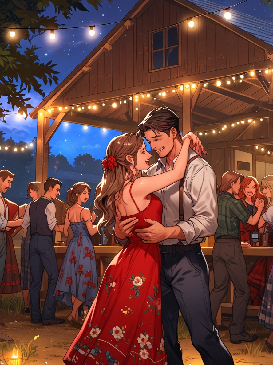"A lively barn dance in the countryside, dancing to upbeat folk music under string lights. The wooden barn is filled with laughter and joy as they dance the night away with their friends."
💃🕺🤩
#AIart #DigitalArt #Aiartist #Aiartcommunity