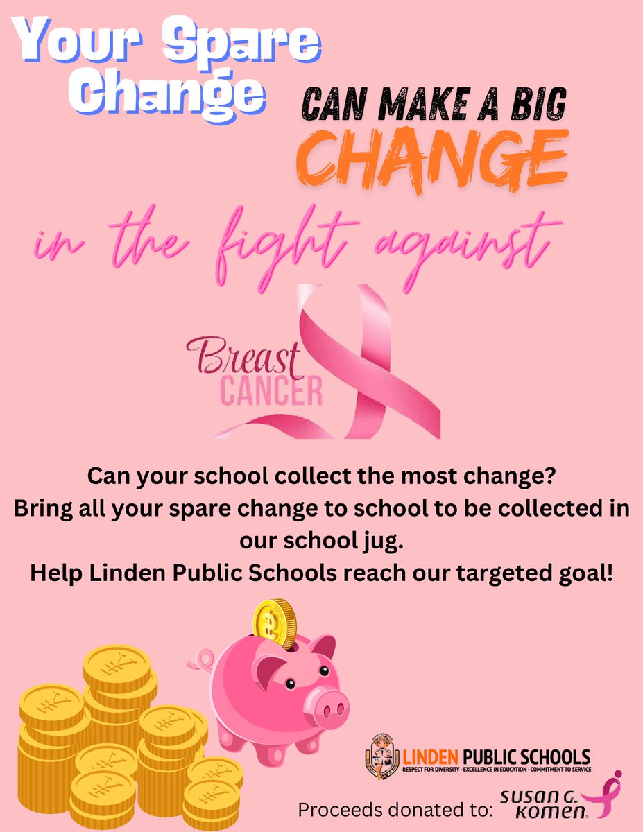 <a href="/SoehlLPS/">Joseph E. Soehl Middle School</a> is joining <a href="/LindenPS/">Linden Public Schools</a>'s efforts to support breast cancer awareness. Please consider participating in the Breast Cancer Walk, purchasing a paper sneaker, or helping us win the Penny Wars competition! <a href="/AtiyaYPerkins/">Atiya Y Perkins Ed. D.</a> <a href="/MrWalkerLPS/">David Walker</a> <a href="/principalglong/">Gwendolyn Long</a> <a href="/AngeloTMonaco/">Angelo Monaco, Ed.M.</a> #LindenCares