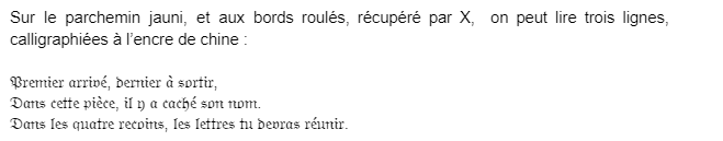 HALLOWENTITY's tweet photo. première énigme.
solution :  J O N A T H A N. https://t.co/sVHve37Zp3