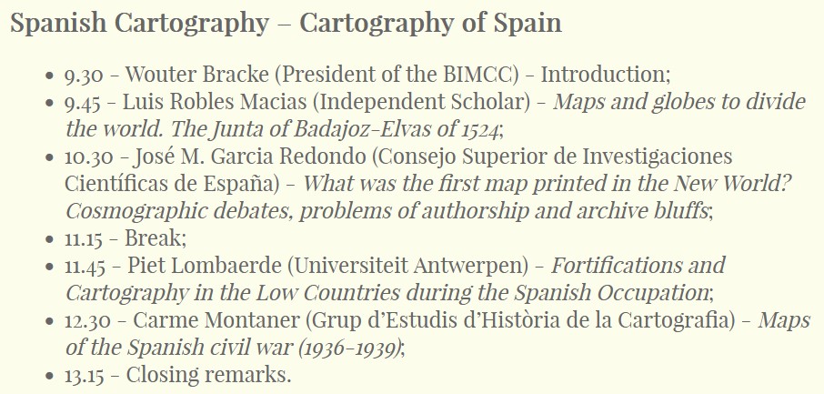 On 7 December 2024 in #Brussels, don't miss our conference 'Spanish Cartography  - Cartography of Spain'

Organised by the Brussels Map Circle

bimcc.org/events/announc…