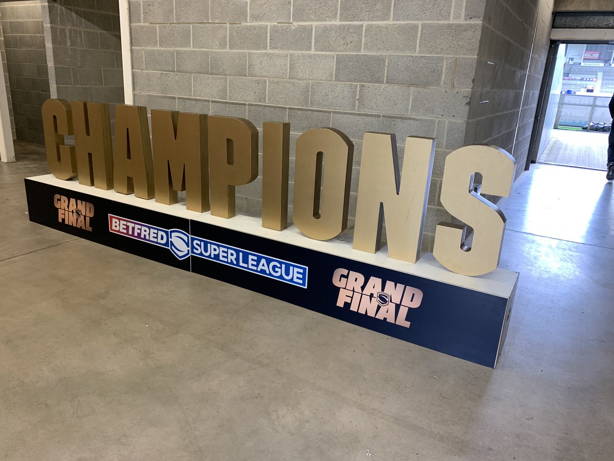 Who will get to stand behind this later on this evening?

Will <a href="/saints1890women/">St.Helens Women</a> complete the treble or will <a href="/YorkValkyrie/">York RLFC Valkyrie</a> become the first side to retain the Women’s <a href="/SuperLeague/">Betfred Super League</a> title?

Should be a great game. We are live <a href="/SkySportsRL/">Sky Sports Rugby League</a> from 4pm. 

Let’s do this!