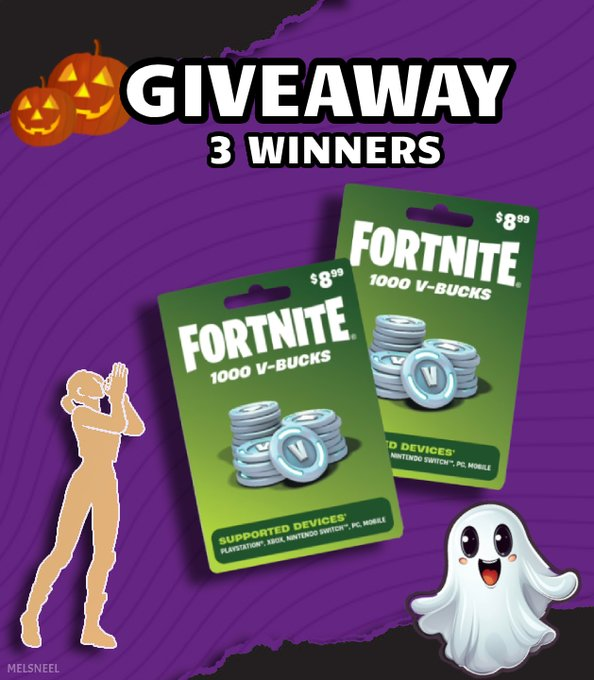 🎃🕸️1K VBUCKS GIVEAWAY 🕸️🎃

🏆 3 Winners!

🔸Follow <a href="/Darkjones_18/">FredrickJones</a> , <a href="/5PR1NG_G4MING/">5PR1NG</a> &amp; @AidenR01 
🔸♥ and ♻
🔸Tag a friend 🫂

Ends in 4 Days ⏳
#Fortnite #FortniteAbsoluteDoom