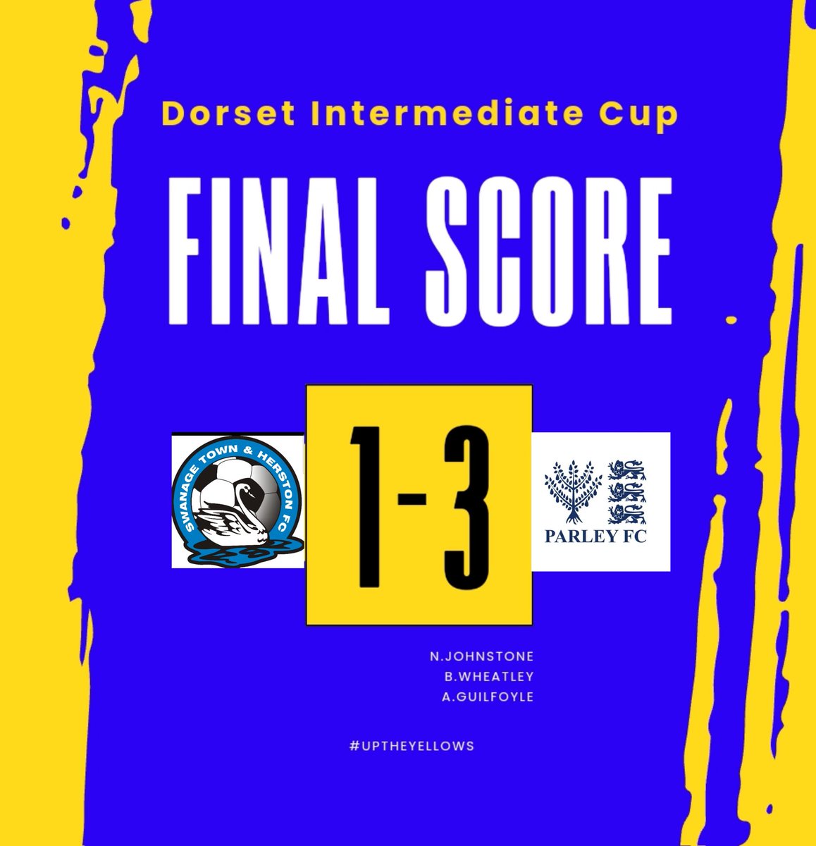 Yesterday's cup Result away at swanage ... 
Soild performance puts us in the hat for round 2. 

#yellows