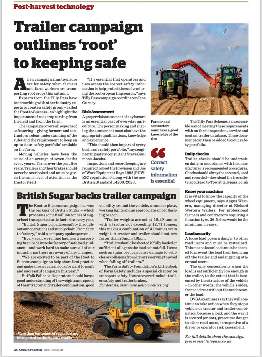 tilly_trailer's tweet photo. @AngliaFarmer @johanntasker 
Talks #TrailerSafety  
#RoottoSuccess  @BritishSugar  @yellowwelliesuk @DVSAgovuk @SuffolkPolice  @tilly_trailer @nfum  @Hsenigov #FarmSafety 
https://t.co/Q8SsnzCOPa https://t.co/BM6p3OpcN0