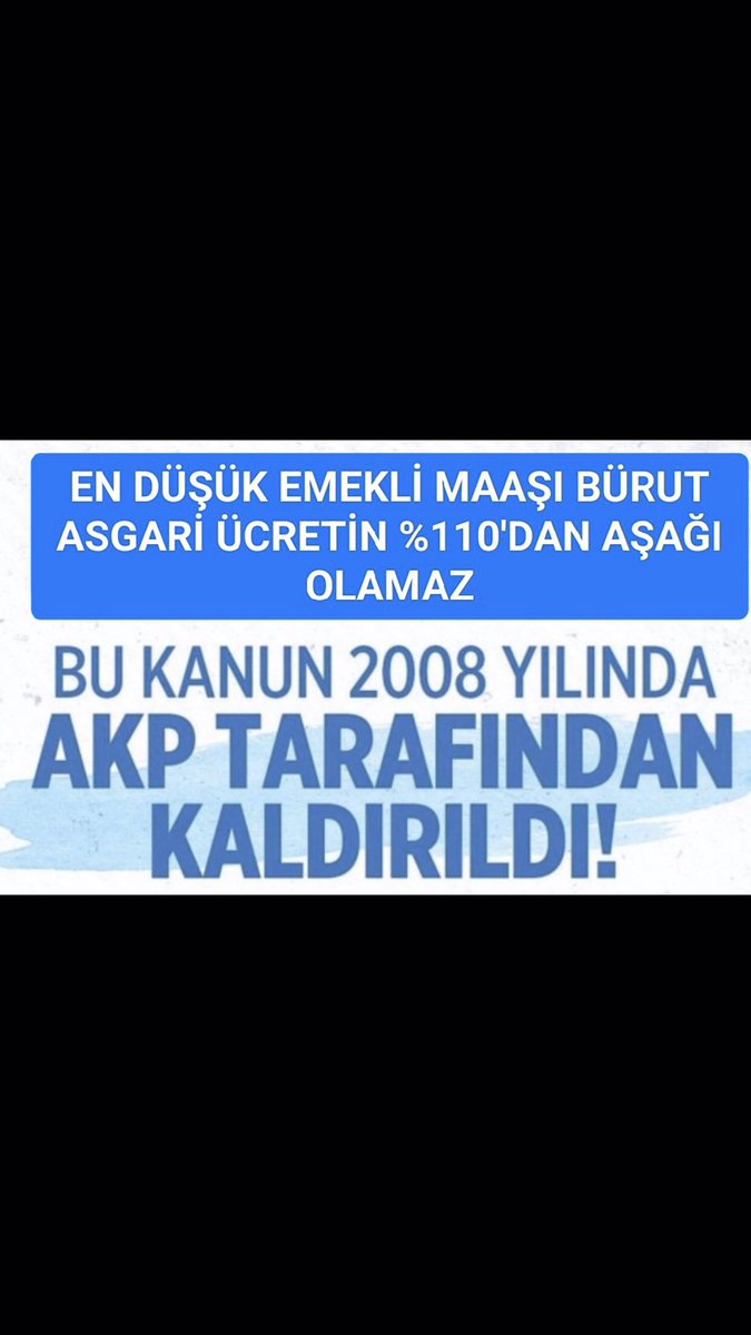 dealsistanbul's tweet photo. #AkpAçlıkYüzyılı  22 yıl önce en düşük Emekli maaşı asgarî ücretin 1.5 katıydı ! https://t.co/OMYQEeyALd