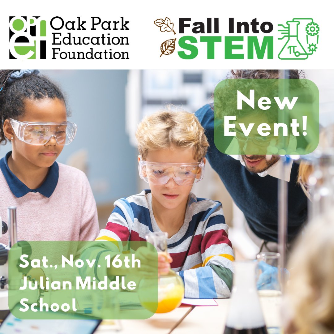 Get ready for a day of discovery, innovation, and fun! Read more and register here today: opef.org/fall-into-stem/