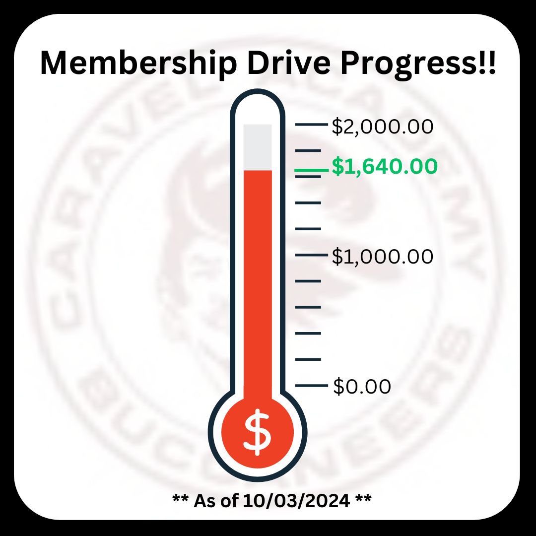 CaravelAcademy's tweet image. Our Boosters/PTC membership drive is getting closer to our goal! Thank you to everyone who has donated! Just a reminder that our EEC/LS bonus is still in effect for donations through 10.18.24. Please consider donating at form.jotform.com/242406681190151 #caravelmusicboosters #caravelptc