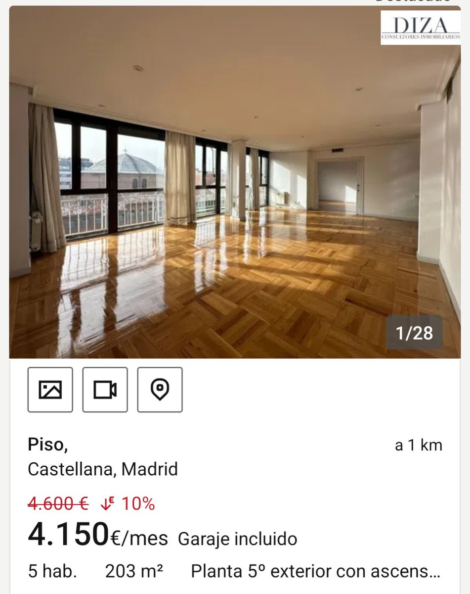 Catesomi's tweet photo. Es meridiano, en España, a mayor presupuesto, mas sentido alquilar.

🔥En medio de la mayor burbuja de alquiler, pisos en zona prime con vistas al retiro y PER 50 no se alquilan.

¿Cómo puede ser?

Muy fácil. 
Somos un país semipobre, donde existen 4 demandantes de alquiler prime/caro.

Las fortunas LATAM compran, no alquilan. Vienen con el chip de seguridad y protección patrimonial.

Tenemos una tara. Alquilar es tirar el dinero y preferimos comprar.

Los boomers, que apoyan a sus hijos económicamente, solo lo hacen vía entrada para compra,.no alquiler.

La demanda se concentra en vivienda mediana y pequeña. Baja natalidad, presupuesto, solteros/separaciones/divorcios. 

La oferta de vivienda prime de gran tamaño para destino vivienda habitual, no encuentra match.