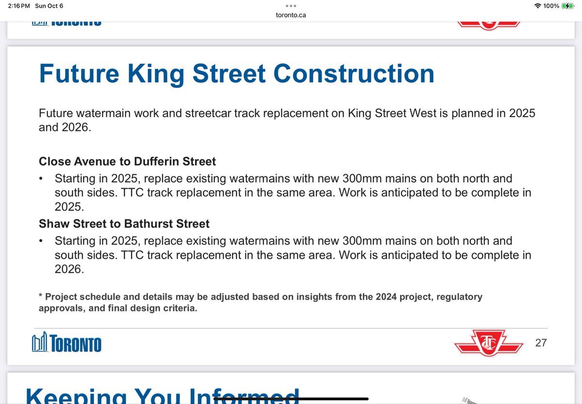 acerman372's tweet photo. @CityNewsTO The only reason they finished ahead of schedule was because they didn’t have the materials to complete it. There will be more disruptions in the near future. https://t.co/OxO6LsPqVp