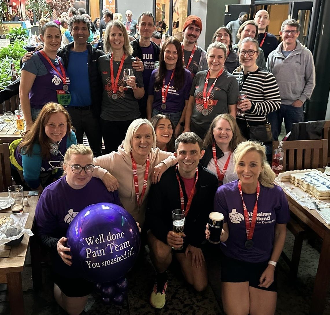 fraserbellahp's tweet photo. Amazing day @GreatScotRun - almost 30 members of the team took park across 10km and half marathon. Over £5500 raised for @alzscot - amazing team effort.

https://t.co/S1fPQLWAJt https://t.co/Ybo683JOsU