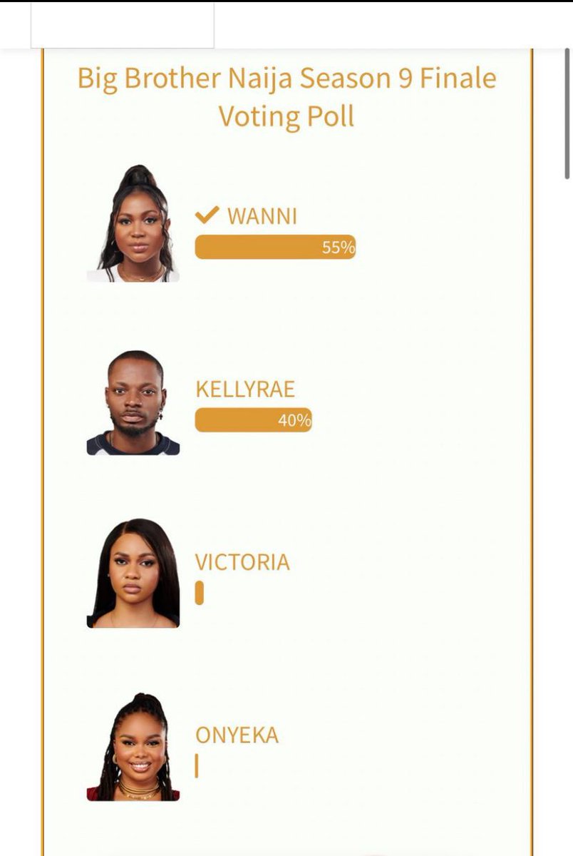 _Barbie_1_'s tweet photo. Congratulations WANNI for always winning on online polls
At least you won Something 

CONGRATULATIONS KELLYRAE 
THE MONEY IS MARRIED
#KellyRaeX100M 
#KassiaSule #BBNaija       
#Bbnaijas9 https://t.co/9Ya73PSl0X