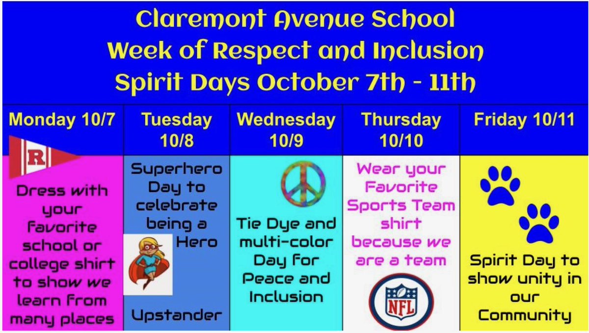 Getting my outfits together for <a href="/School20Cougars/">Claremont Avenue School #20</a> #weekofrespect Cannot wait to see what my kiddos wear this week! #kindergartenrocks #msfigskids #ilovemyjob <a href="/joanne_shafer/">Joanne Shafer</a>