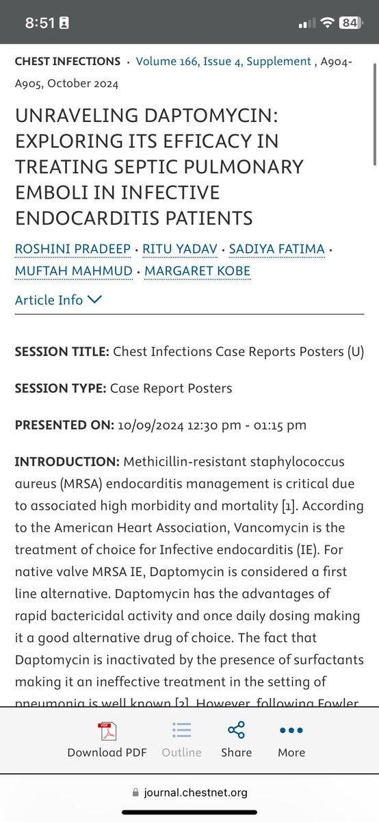 Ritu (@rituyadav_) on Twitter photo So bummed out that I won’t be able to present my abstracts in person <a href="/accpchest/">CHEST</a> ! Sharing my abstracts here and hoping to attend next CHEST. 
#CHEST2024 #CardioTwitter #Cardiologybound #IMtwitter So bummed out that I won’t be able to present my abstracts in person <a href="/accpchest/">CHEST</a> ! Sharing my abstracts here and hoping to attend next CHEST. 
#CHEST2024 #CardioTwitter #Cardiologybound #IMtwitter
