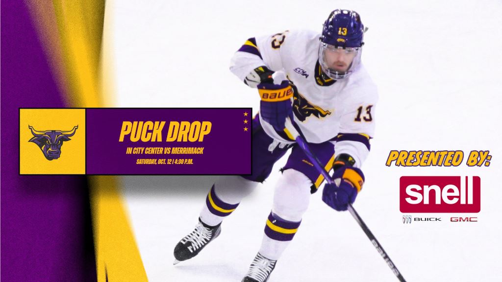 Join us Saturday for Puck Drop in City Center presented by Snell prior to our game with Merrimack - this is a free event and open to the public!