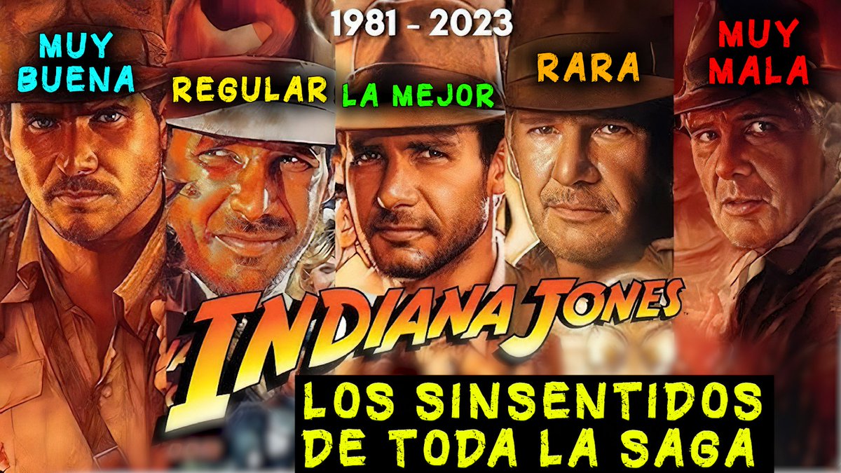 Todas las películas de INDIANA JONES comentadas por orden.

VIDEO: youtu.be/hvSnsgP3OiI