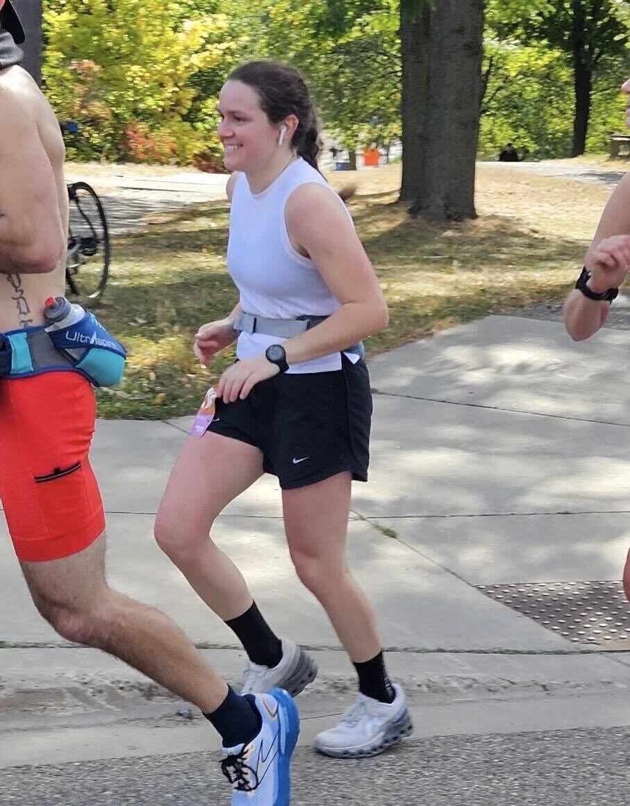 Morrison4MN's tweet photo. Congratulations to everyone who participated in the Twin Cities Marathon! Special shout out to these two #TeamKelly rockstars: our Volunteer Coordinator Anna Giesting &amp; Finance Director Cameron Anderson. Congratulations on a fantastic race!🏃🏽‍♀️🏅🏃🏽‍♀️🏅 https://t.co/LROoURqYtT
