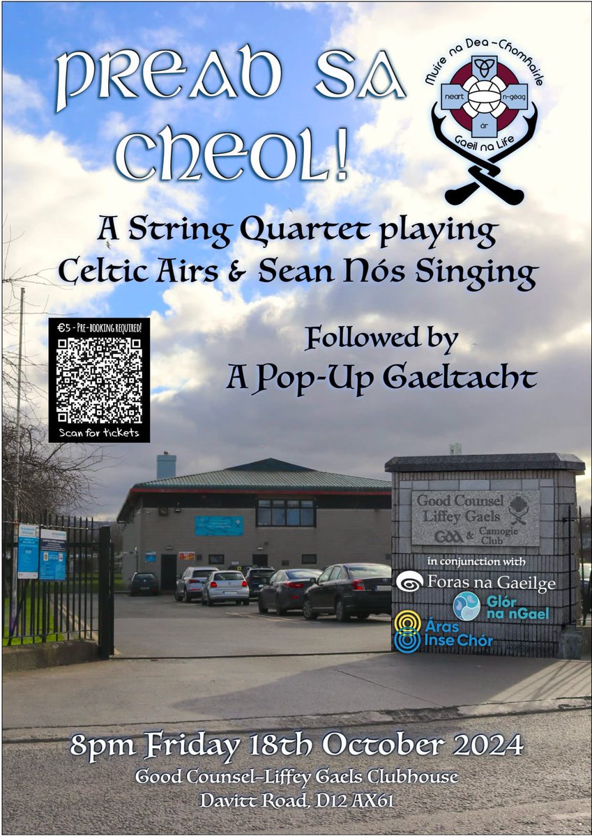 Craobh Inse Chór - Conradh na Gaeilge (@cnag_insechor) on Twitter photo #PreabSaCheol agus #PopUpGaeltacht i <a href="/goodcounselgaa/">Good Counsel Liffey Gaels GAA & Camogie Club</a> ar an 18ú #PreabSaCheol agus #PopUpGaeltacht i <a href="/goodcounselgaa/">Good Counsel Liffey Gaels GAA & Camogie Club</a> ar an 18ú