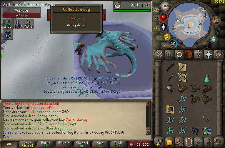 Shield left half last night, then jar today. This pvming thing really isn't working out for me