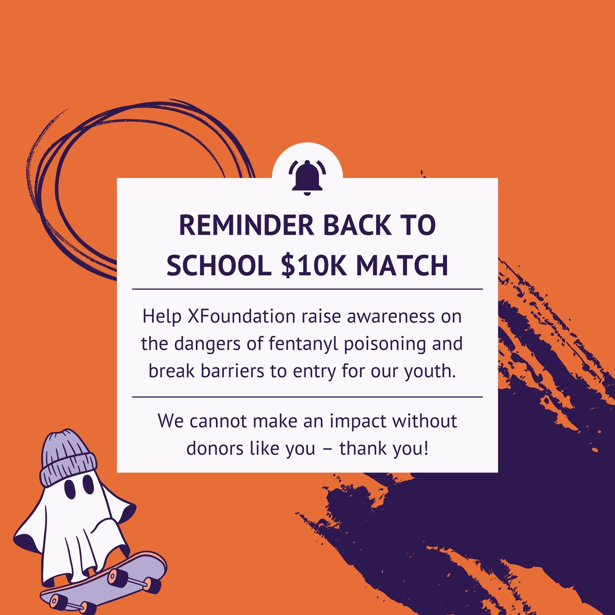 XFoundation12's tweet image. Our #$10KBacktoSchoolMatchChallenge has been extended until the end of October (spooky, right? 👻). With your help, we can reach our goal and make sure no one is left behind. #Donate today by checking the link in our bio!

Thank you @cruisingDCLFam 💜✖️