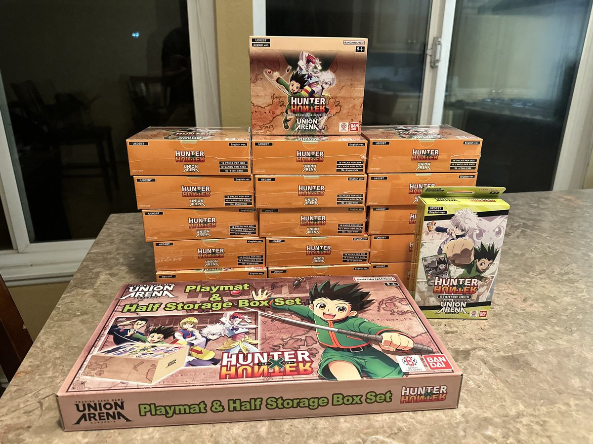 I haven’t been into collecting cards in a very long time but with the new release… I did a thing…

16 HxH Union Arena boxes… it’s beautiful